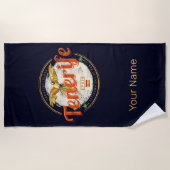 テネリフェ島とオウムカナリア諸島スペインヴィンテージ ビーチタオル (正面)