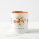 テネリフェ島とオウムカナリア諸島スペインヴィンテージ マグカップ (中央)