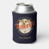 テネリフェ島とオウムカナリア諸島スペインヴィンテージ 缶クーラー (缶裏面)