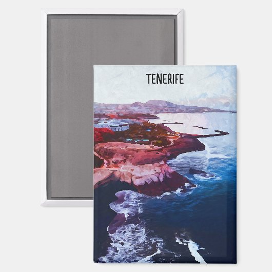 テネリフェ島スペイン海岸カナリア諸島お土産 マグネット (正面/裏面)