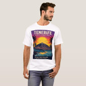 テネリフェ島 カナリア諸島 スペイン Tシャツ (正面フル)