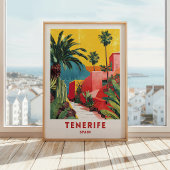 テネリフェ島 スペイン トラベルポスター ウォールアート