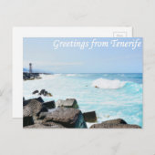 テネリフェ葉書からの挨拶 ポストカード (正面/裏面)