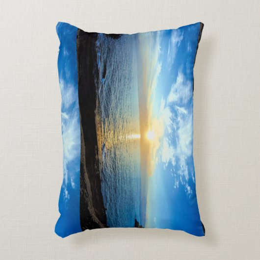 テネリフェ諸島の上の美しい夕日 アクセントクッション (正面(垂直))