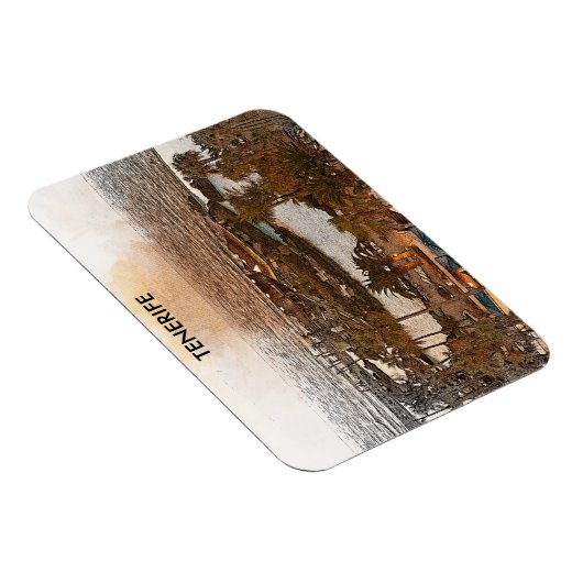 テネリフェ・カナリアススペインヴィンテージ旅行 マグネット (右側)