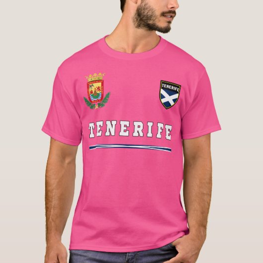 テネリフェ・サッカー国旗 Tシャツ (正面)