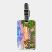 テネリフェSpainカナリーアイランドヴィンテージ旅行 ラゲッジタグ (正面縦)