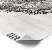 テノチティトランの地図 ポスター (角)