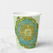 テノチティトラン地図アステカ古都 紙コップ (裏面)