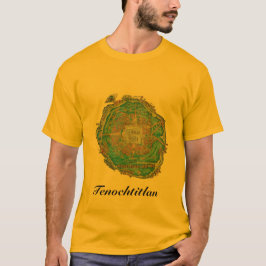テノチティトラン地図シャツ Tシャツ