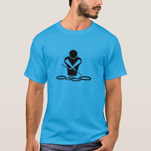 テノールドラムクワッドキューズドラムラインマーチング Tシャツ (正面)