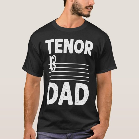 テノールパパ音楽合唱団ミュージシャンシアターオペラシン Tシャツ (正面)