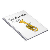 テノールホーンブラスミュージシャン音楽先生カスタム ノートブック (右側)