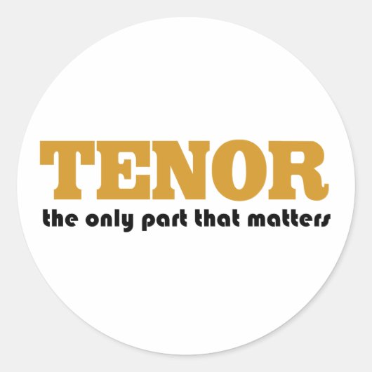 テノール態度 ラウンドシール (正面)