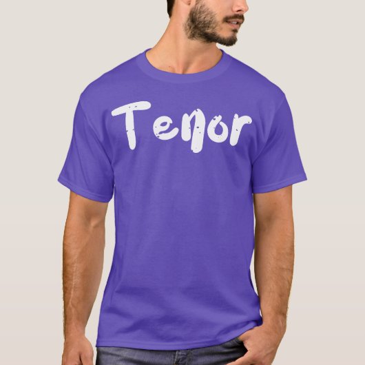 テノール音楽 Tシャツ (正面)