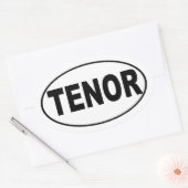 テノール・アティートメント・シンガー 楕円形シール (封筒)