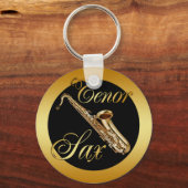 テノール・サックス キーホルダー (正面)