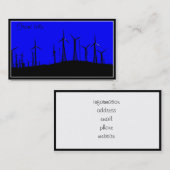 テハチャピウインドファームシルエット 名刺 (正面/裏面)