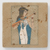テバン古代ギリシャのエジプト人 ストーンコースター (正面)