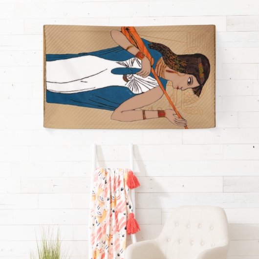 テバン古代ギリシャのエジプト人 横断幕 (インサイチュ)