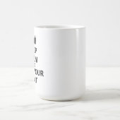 テパーソナライズされたキ保ストを追加 コーヒーマグカップ (中央)