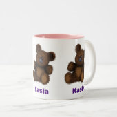 テパーソナライズされたディベアマグマ – クベク ツートーンマグカップ (正面右)