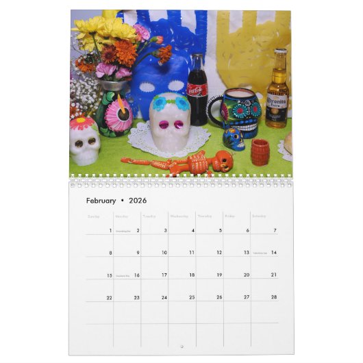 テフアナ・オフレンダ – 死の日 カレンダー (2月 2026)