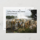 テプイア、ニュージーランド、ロトルア ポストカード (正面/裏面)