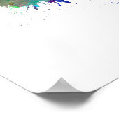 テヘランのスカイラインは水色 ポスター (角)