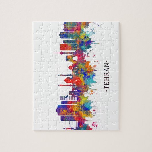 テヘラン・イラン・スカイライン ジグソーパズル (縦)