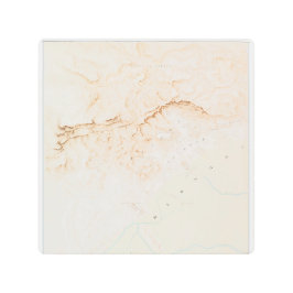 テベスのポスター遺跡の地形図 メタルプリント