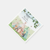 テペと小さな足指紙ナプキンス スタンダードカクテルナプキン (角)