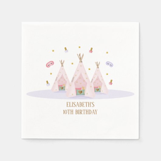 テペスパ誕生会 スタンダードカクテルナプキン (正面)