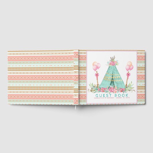テペバースデーパーティーゲストブック ゲストブック (全面)