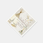 テペボホトライバルディアアントラーボーイ赤ちゃんシャワー スタンダードカクテルナプキン (角)