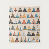 テペ模様。ウィグアム先住民アメリカの夏のテント タペストリー (正面)