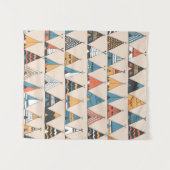 テペ模様。ウィグアム先住民アメリカの夏のテント タペストリー (正面(横))