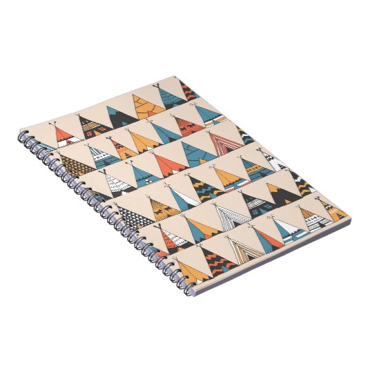 テペ模様。ウィグアム先住民アメリカの夏のテント ノートブック (右側)