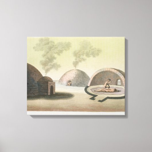 テマザリ式(カラー版木、銅版、版画) キャンバスプリント (正面)