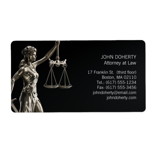 テミス はかりで測| of Justice ラベル (正面)