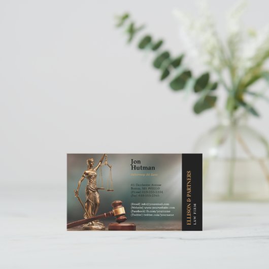 テミス |弁護士名刺 名刺 (スタンド正面)