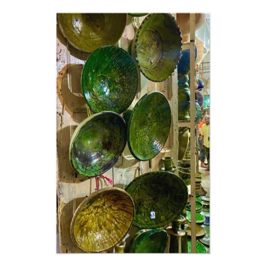 テムグロート陶器 – マラケシュ，モロッコ フォトプリント            (正面)