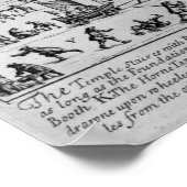 テムズの冬の霜祭り ポスター (角)