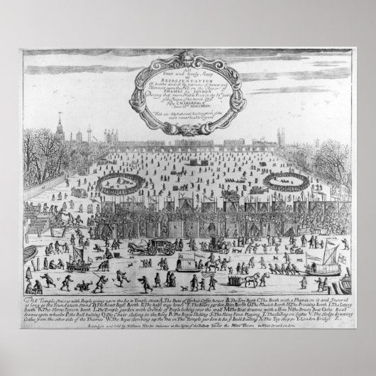 テムズの冬の霜祭り ポスター (正面)