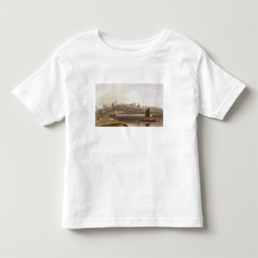 テムズの川草原からのWindsorの城 トドラーTシャツ (正面)
