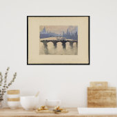 テムズインザミストプリント ポスター (キッチン)