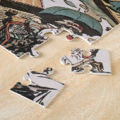 テムズロンドン川のプントボート、トニー・サーグ ジグソーパズル (側面)