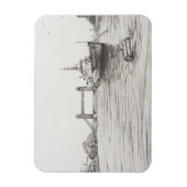 テムズロンドン川のHMS Belfast.2006 マグネット (縦)