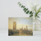 テムズ川からのウエストミンスターの新しい宮殿 ポストカード (スタンド正面)