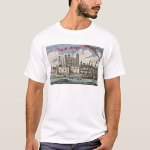 テムズ川から見られるロンドン塔 Tシャツ